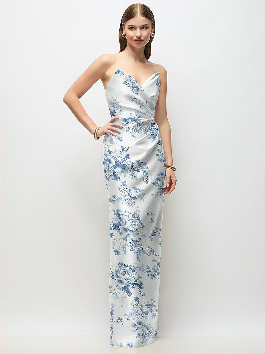 after six bridesmaid dress 1514 Group Bridesmaid Dresses Dessy After Six Style 1514 Floral V-Neck Bridesmaid  Dresses