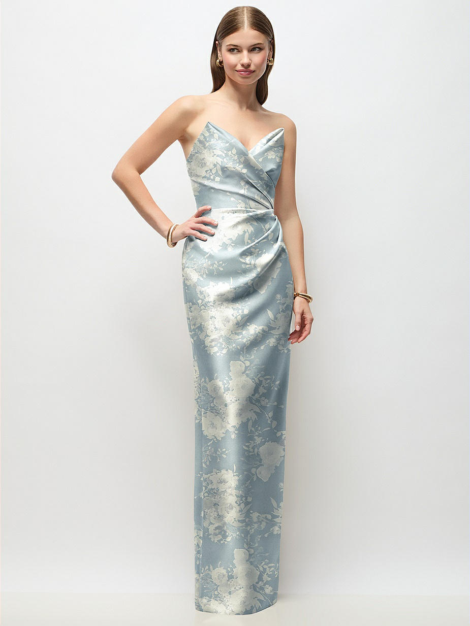 Porcelain Blue Seraphina Floral Bridesmaid Dresses