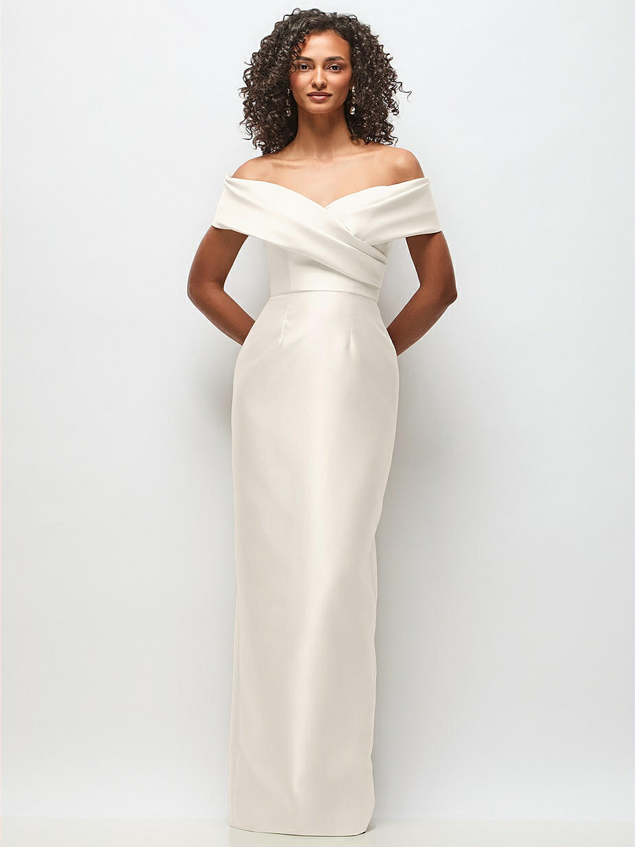 Ivory Satin Twill Bridesmaid Dresses Ivory Satin Twill Bridesmaid Dresses