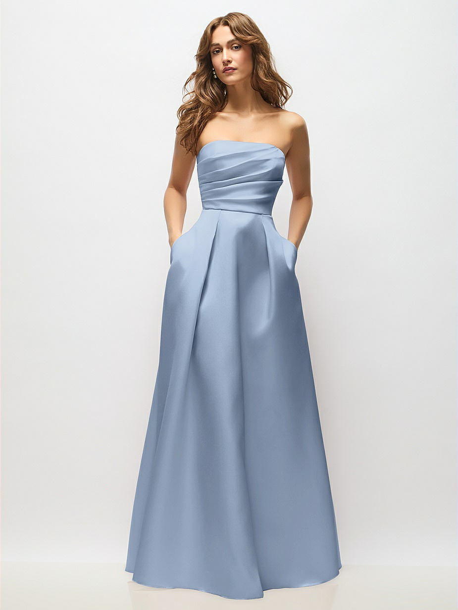 Dusty Blue Bridesmaid Dresses | Cloudy Blue Dresses by Dessy Dusty Blue Bridesmaid Dresses | Cloudy Blue Dresses by Dessy