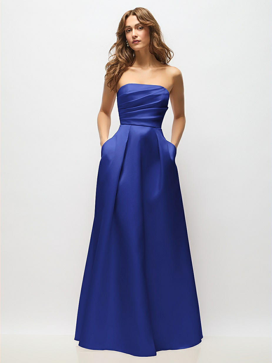 codi vore blue dress Cobalt Tropical Print Sleeveless Maxi Dress main image 0