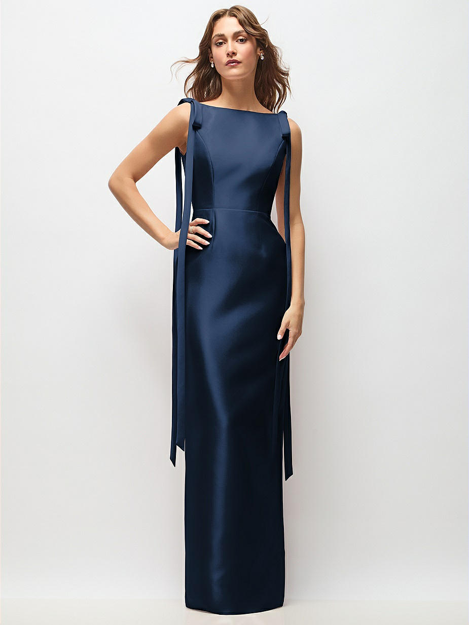 blue dress with bow on front Blue Lagoon Patchwork Dress