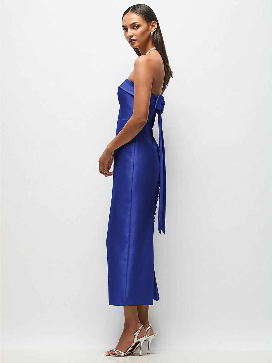 white christmas dresses Philippa Cobalt Blue Puff Sleeve Mini Dress main image 1