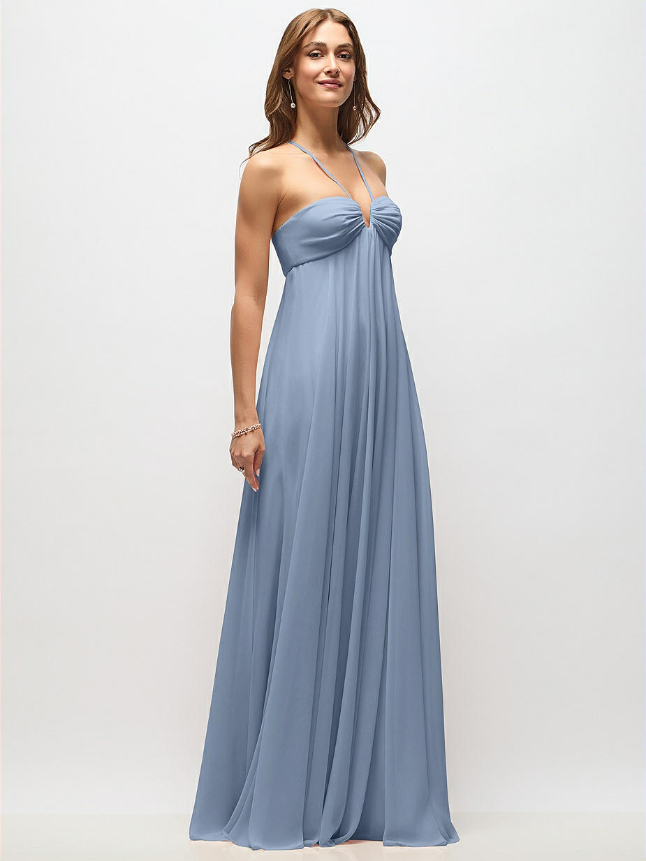 princess polly baby blue dress Dusty blue Bridesmaid Dress Long off the shoulder Maid of Honor Party –  Siaoryne main image 0