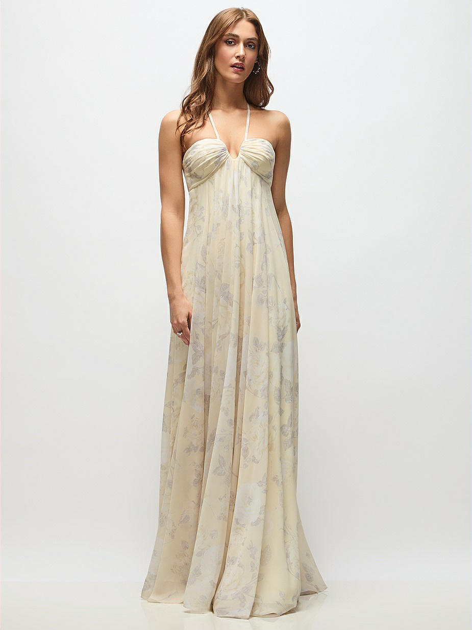 Butter Yellow Floral Bridesmaid Dresses | Dessy