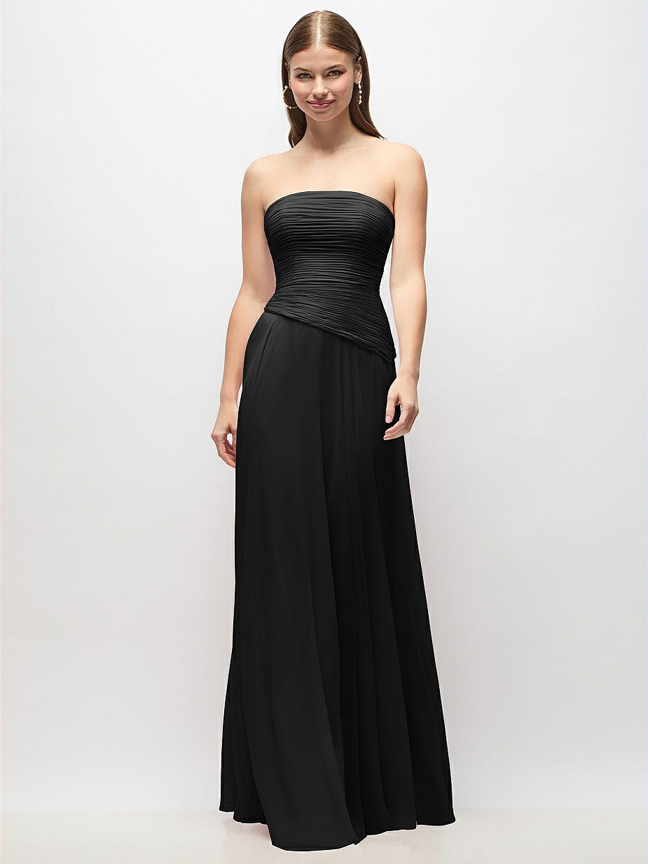 Black Strapless Bridesmaid Dresses