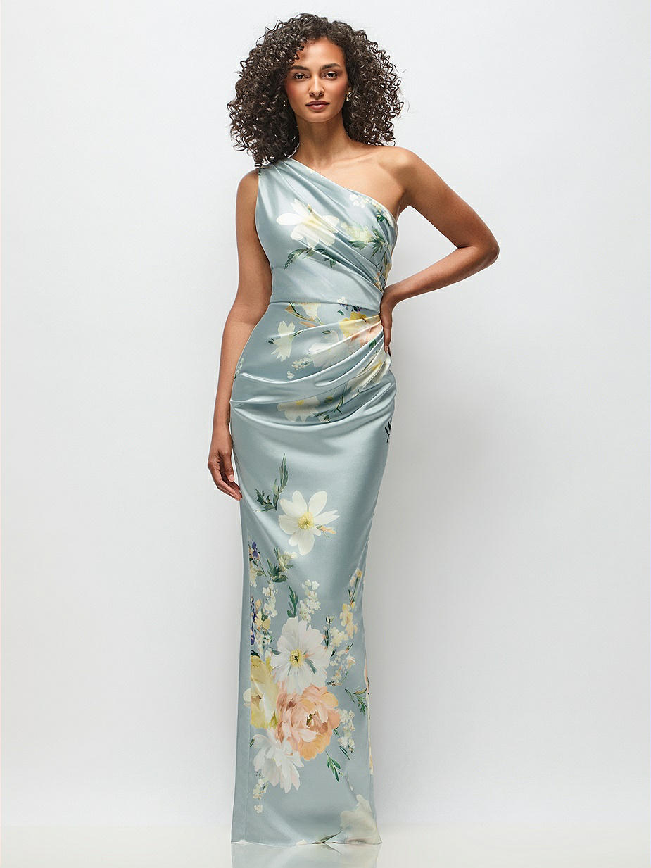 strapless open back dress Inez Satin Dress main image 0