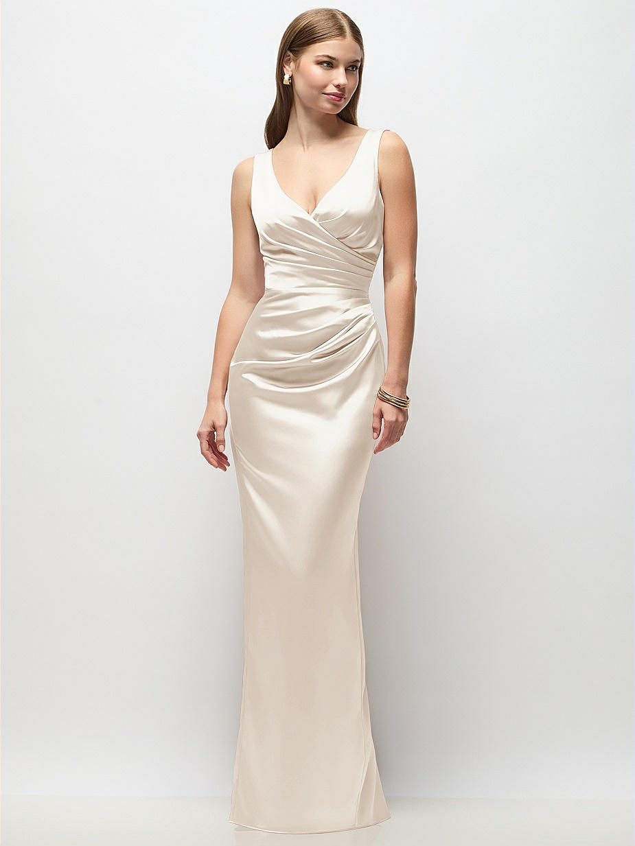 beige satin dress long Jessica Bara Katia Long Sleeve Beaded Corset Mini Dress As Seen On Syl –  JESSICA BARA