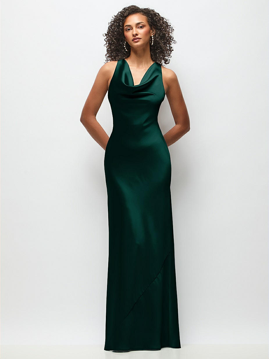 Evergreen Lux Charmeuse Bridesmaid Dresses