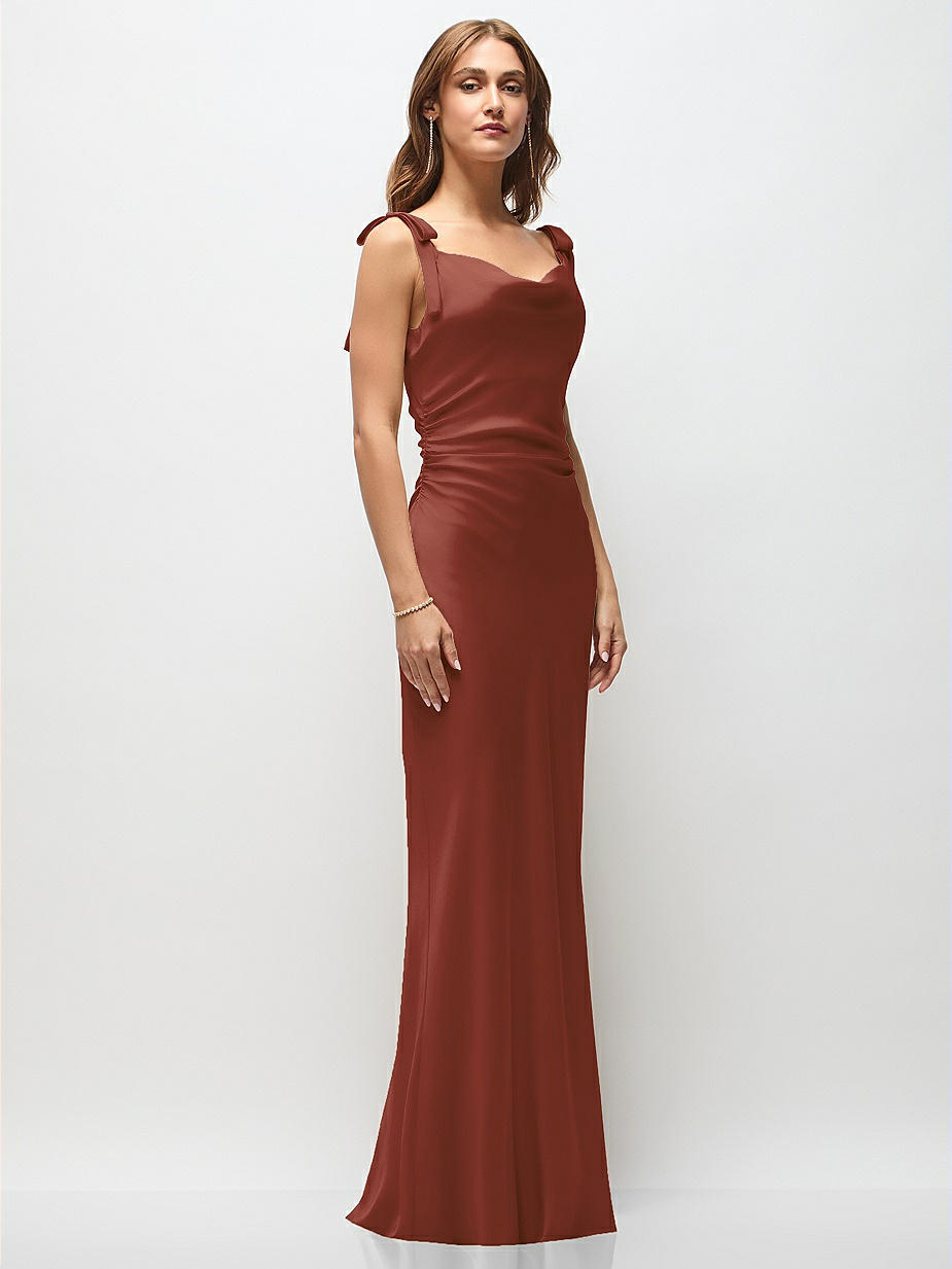 rust color bridesmaid dresses Velvet Junior Bridesmaid Dress