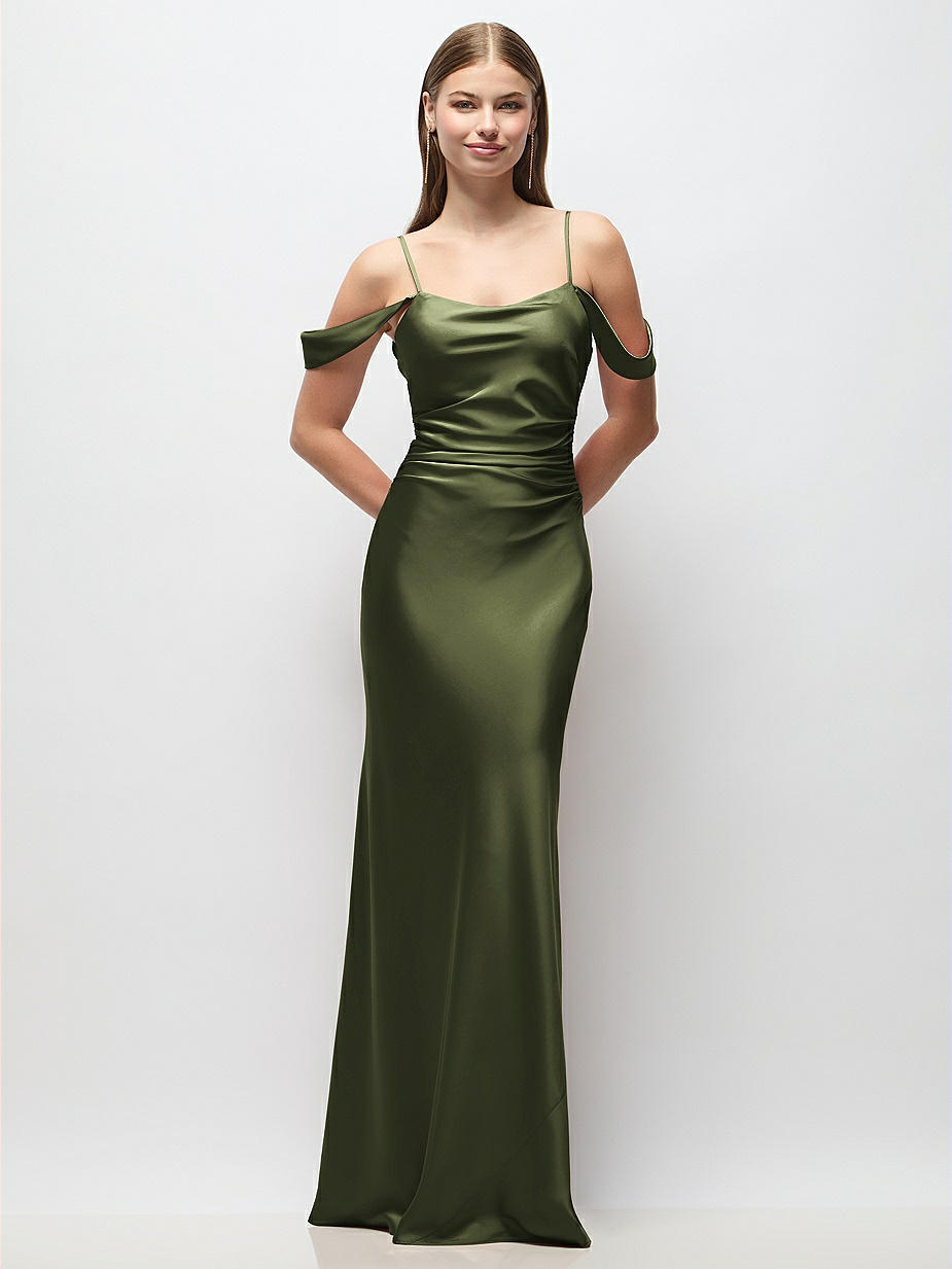slim fit dress slacks Tuscany Maxi Slip Dress ~ Moss Green Luxe Satin – Show Me Your Mumu