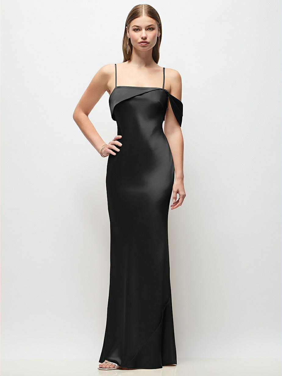 black maxi spaghetti strap dress Spaghetti Strap Lace Boho Maxi Dress – Sleeveless A-Line Pullover in Black | Women's Boho Fashion | L main image 1