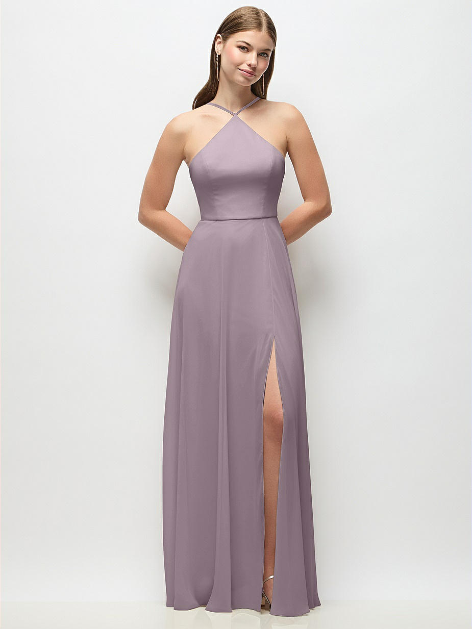 blue dress for baby girl Eva Size L 3345 Lilac Bridesmaid Dress main image 0