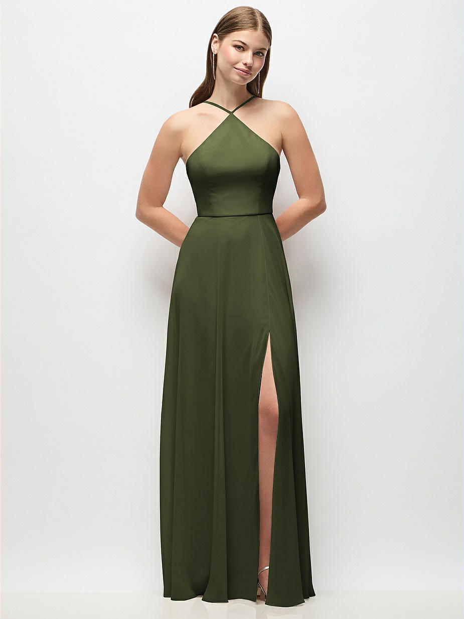 blue dress for baby girl Luxe Custom Light Olive Infinity bridesmaid dress main image 1