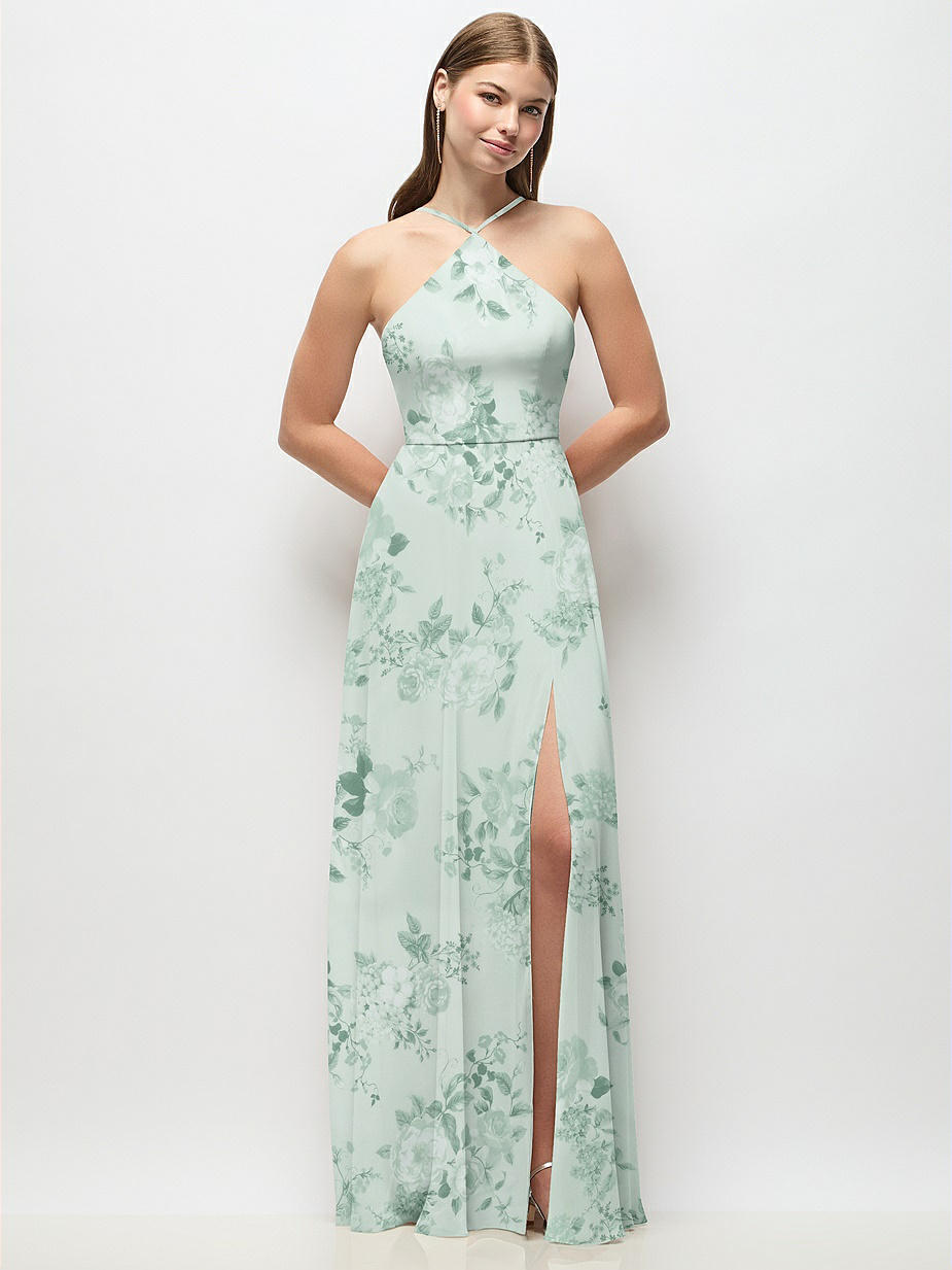 Mint Green Floral Bridesmaid Dresses | Dessy Group