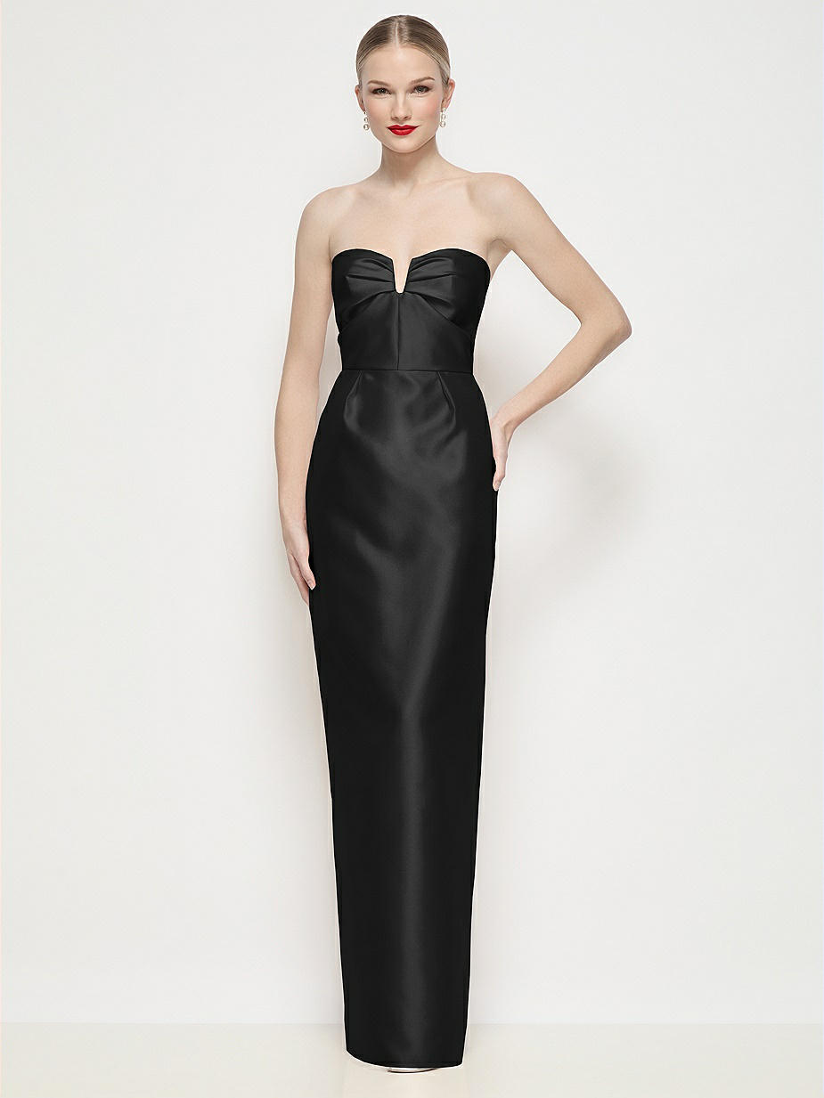 Black Satin Twill Bridesmaid Dresses Black Satin Twill Bridesmaid Dresses