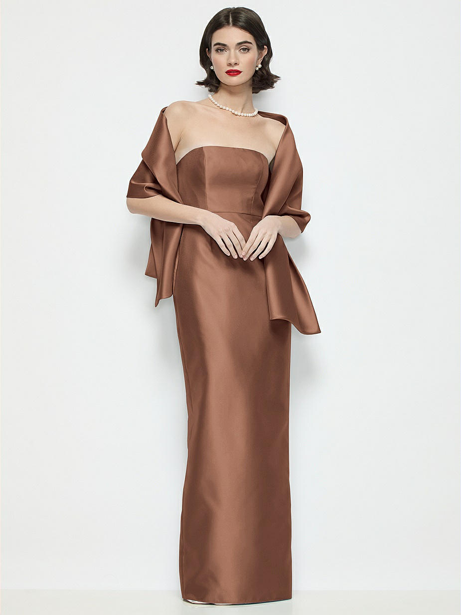 maxi bodycon dress formal Ryatt Ruched Bodycon Maxi Dress in Black main image 1