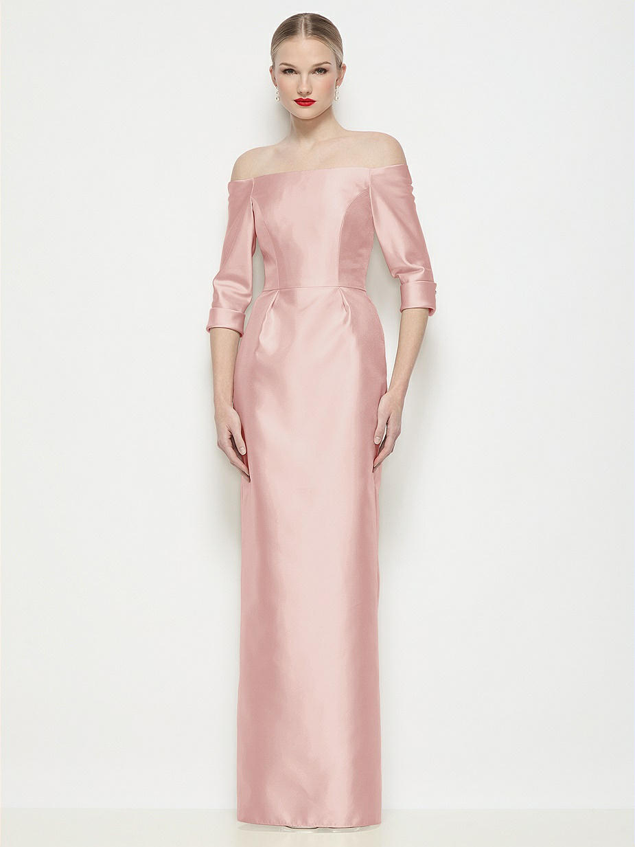 one shoulder sage green bridesmaid dress Pretty In Pink Maxi Dress
