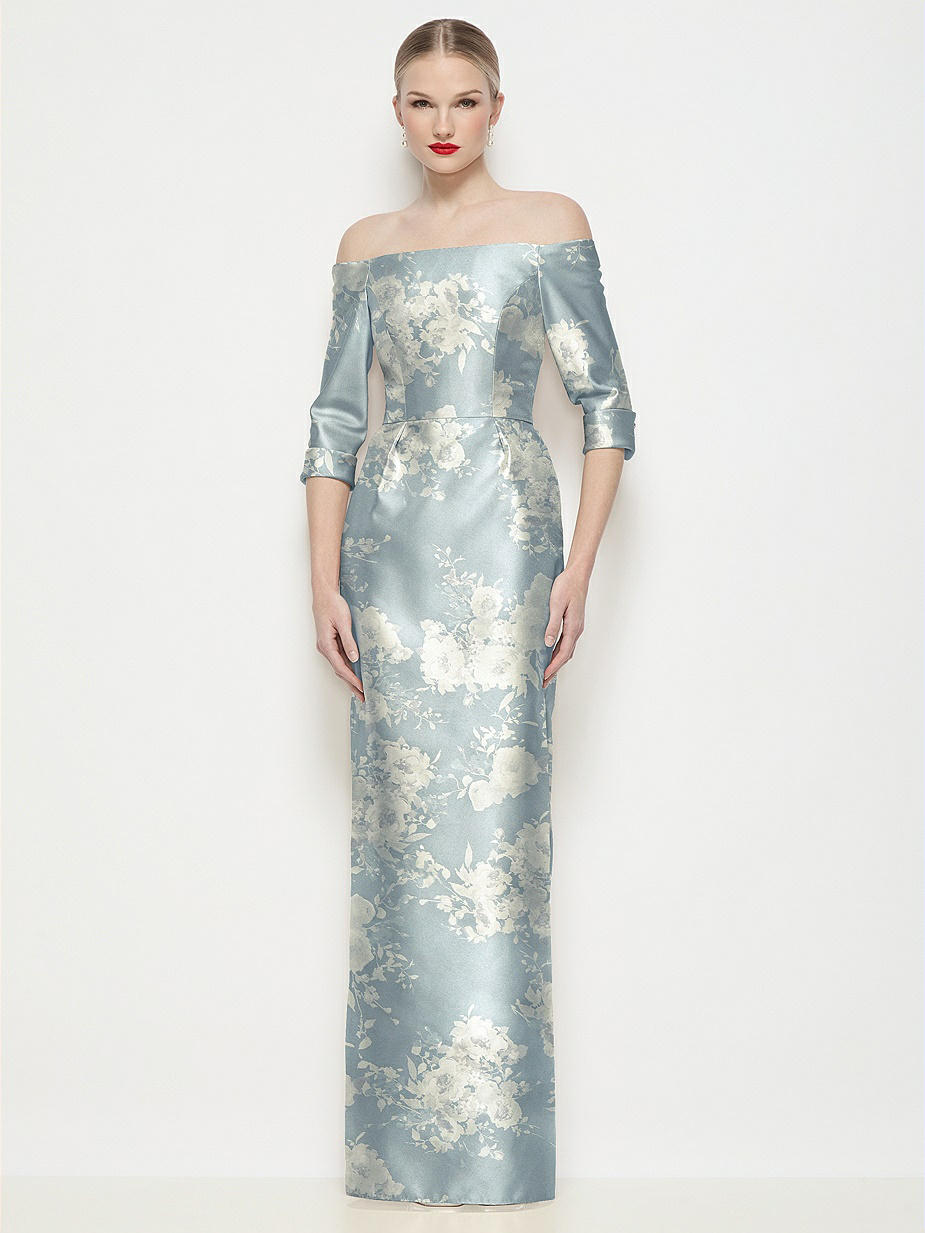 Porcelain Blue Seraphina Floral Bridesmaid Dresses