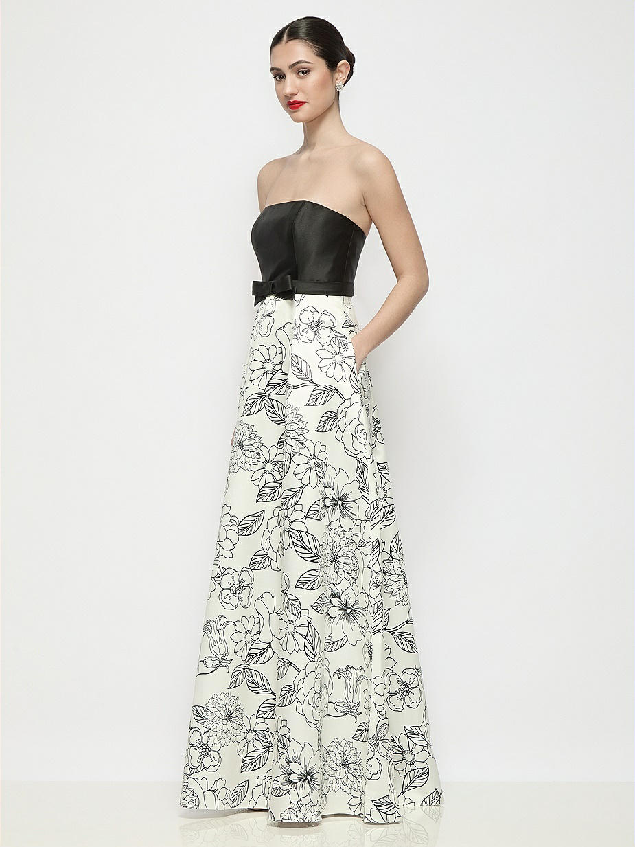 Botanica Black & White Floral Bridesmaid Dresses Botanica Black & White Floral Bridesmaid Dresses