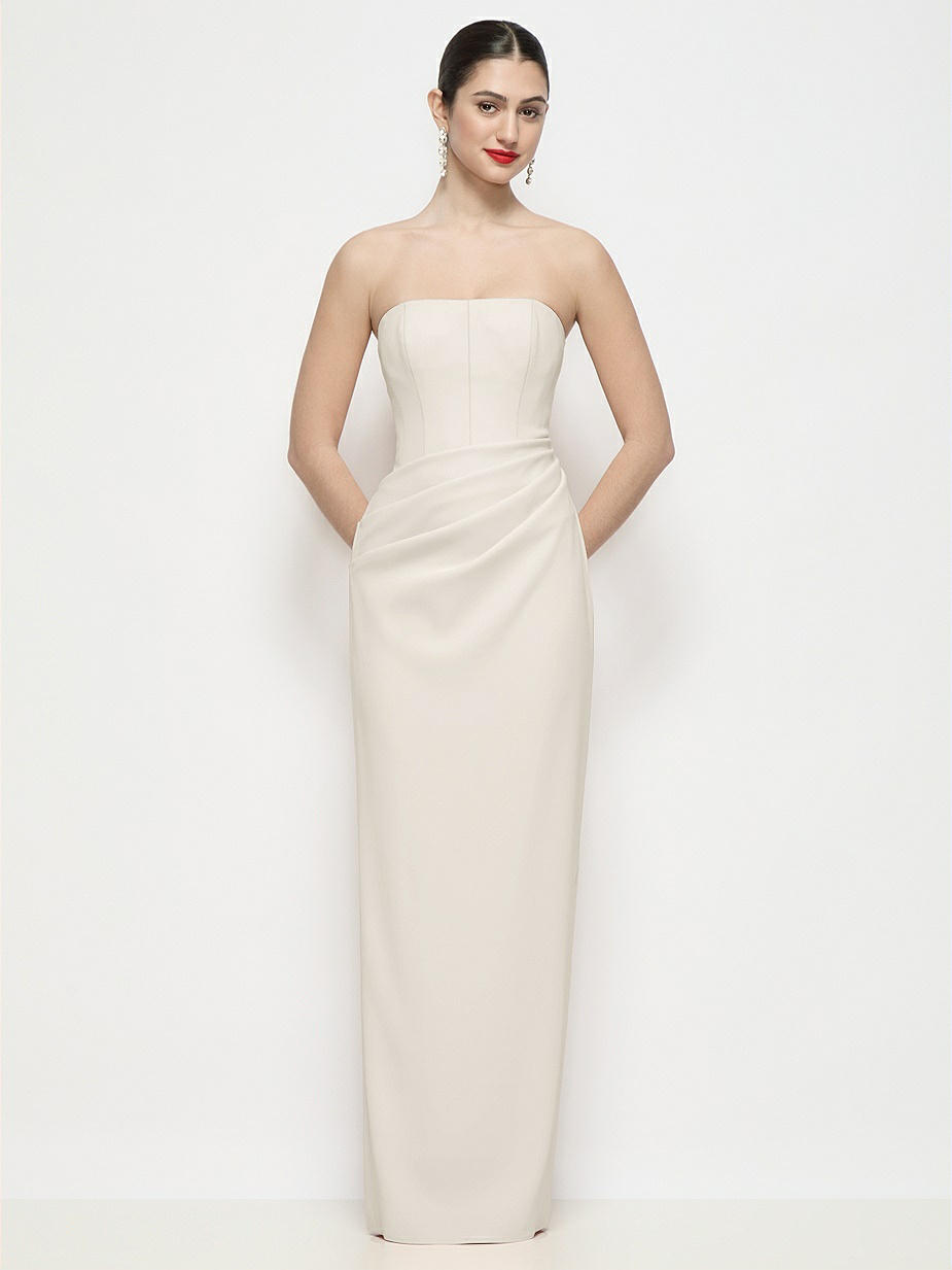 island style bridesmaid dresses Light Green Long Strap Dress
