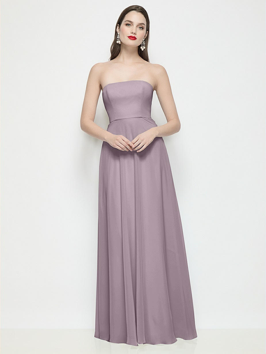 soft lilac bridesmaid dresses One Shoulder Lilac Soft Long Bridesmaid Dress Sweetheart