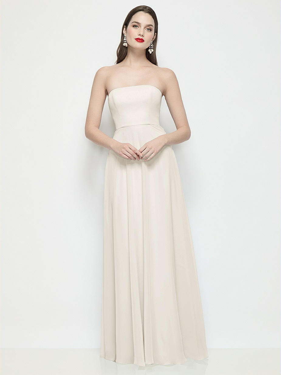 cream colored bridesmaid dresses Halter Neck Chiffon Bridesmaid Dress main image 0