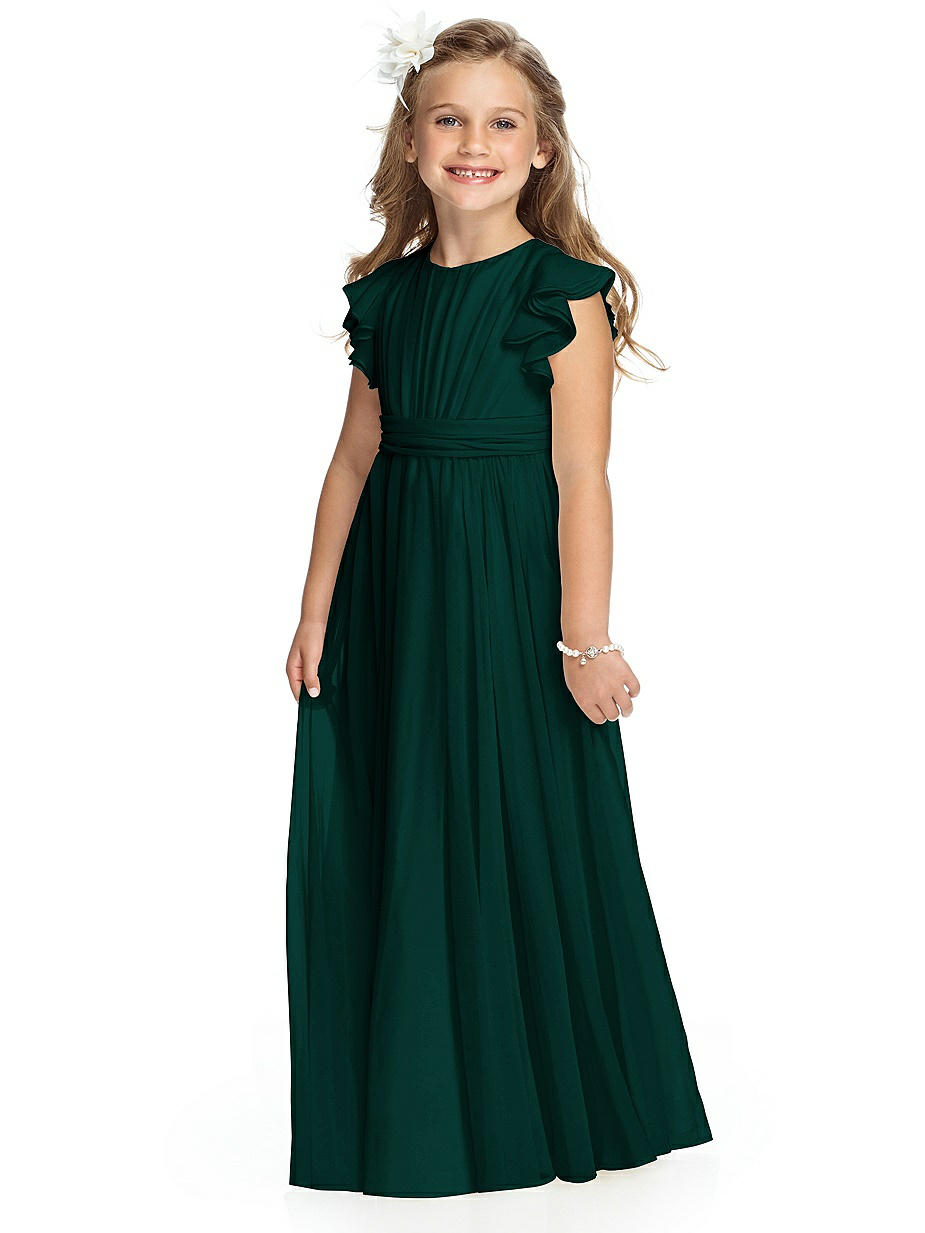 slim fit dress slacks Girls Princess Dress with Full Mesh Layers and Bow main image 1