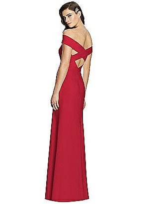 off the shoulder crossback gown dessy collection