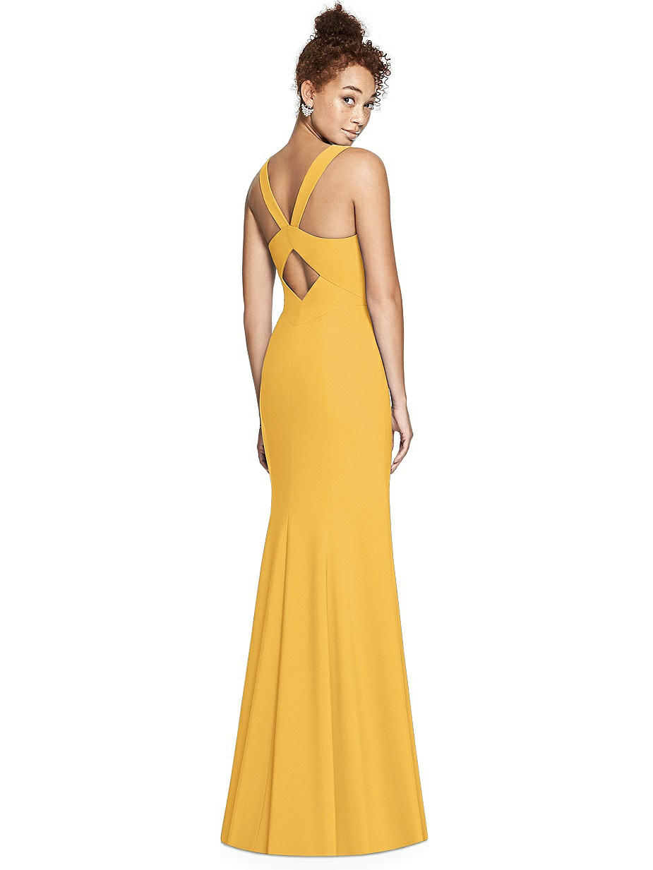 cut out formal dress Santiago Cut-Out Ruffle Maxi Dress White