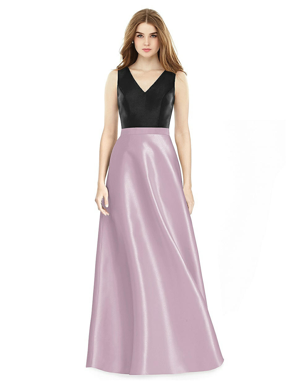 suede rose bridesmaid dresses Tilly Satin High Neck Bridesmaid Dress