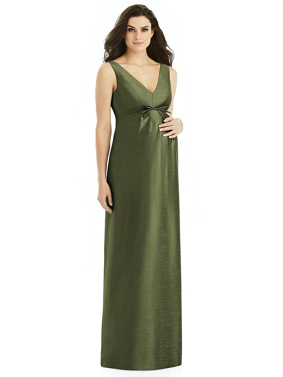 slim fit dress slacks Avril Olive Square Neck Maternity Maxi Dress with Split – Club L London