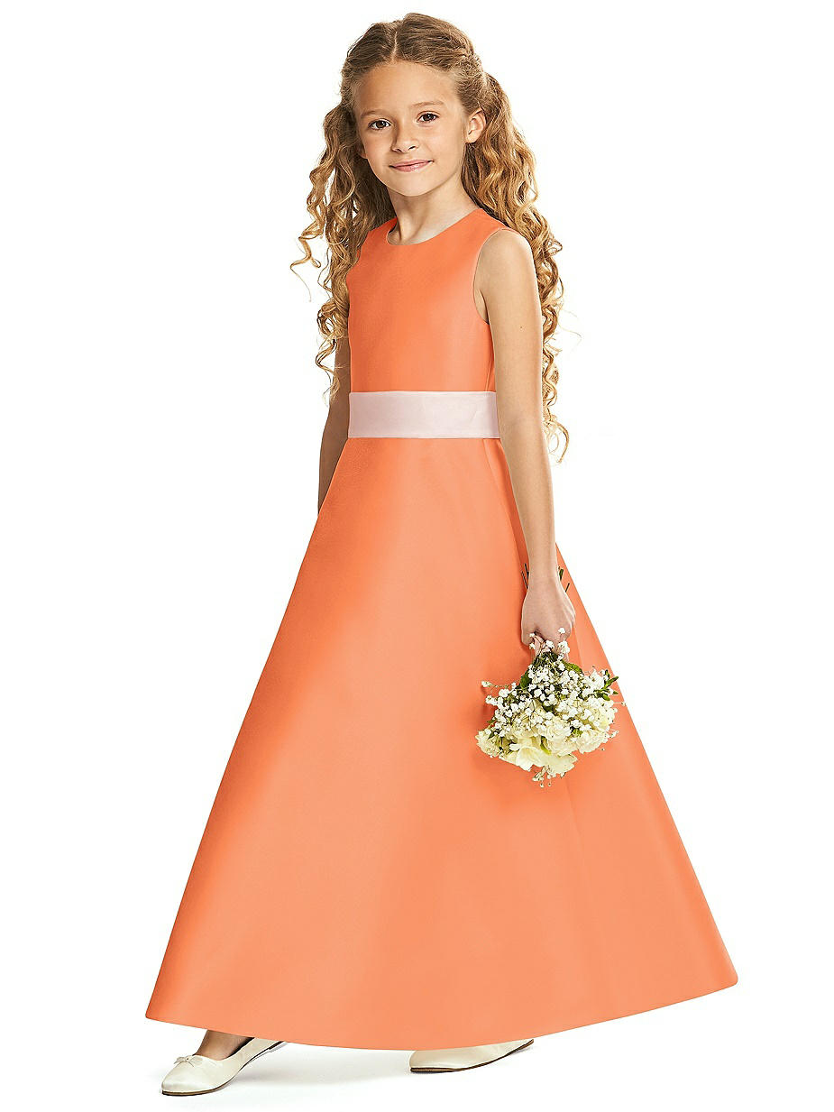Orange Flower Girl Dresses