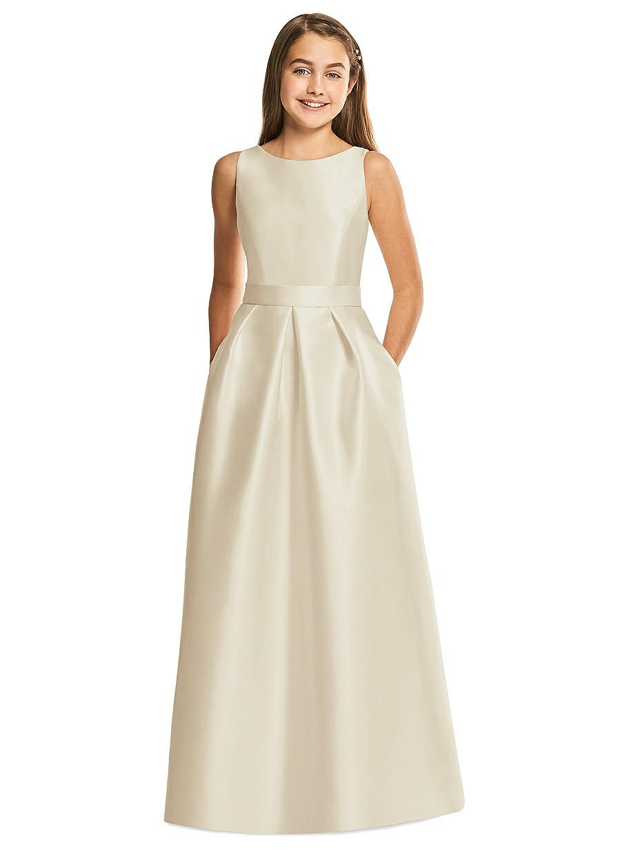yellow ruffle bridesmaid dress Daffodil Yellow Bridesmaid Dresses Chic Bateau Neckline Ruffle Short Sleeves Sheath/Column Chiffon Bridesmaid Dress with Slit main image 0