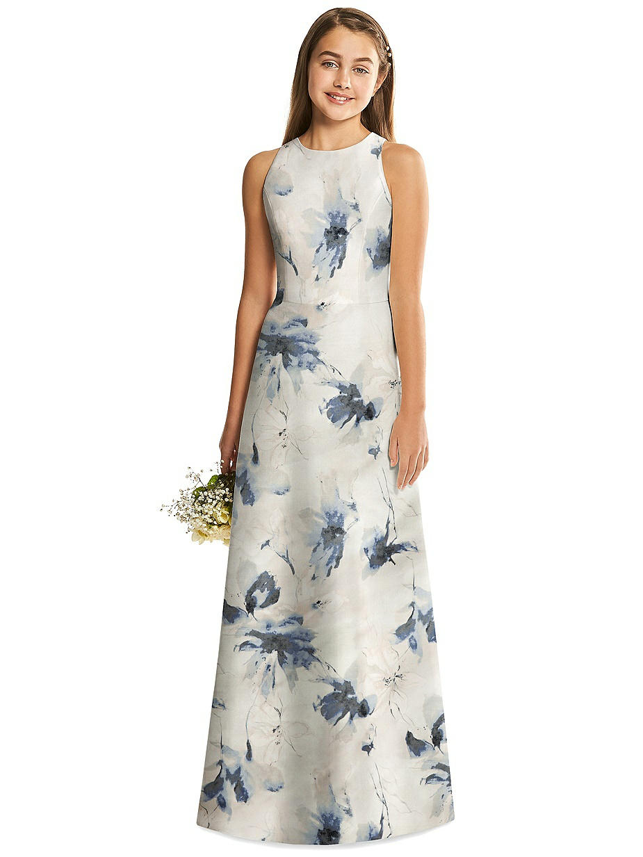 floral print junior bridesmaid dresses Junior Bridesmaid JR556 main image 1