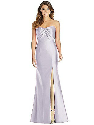 alfred sung royal strapless twill dress