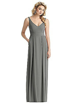 pleated skirt maxi dress