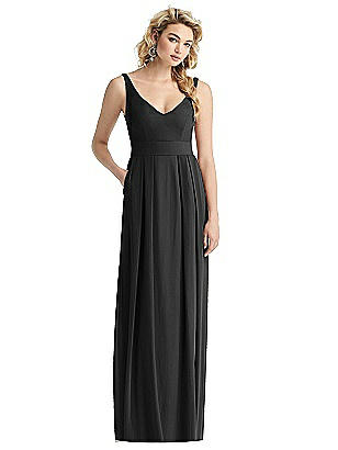 Criss Cross Back Trumpet Bridesmaid Dress With Front Slit | The ...