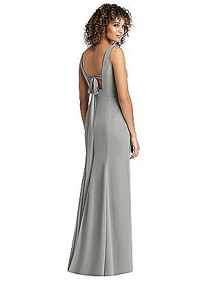 chelsea shoulder tie chiffon dress