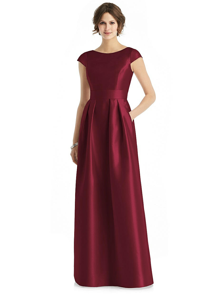 alfred sung burgundy dress Alfred Sung Bridesmaid Dress D659