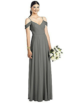 charcoal gray gown