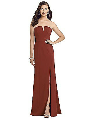 alfred sung strapless sateen gown