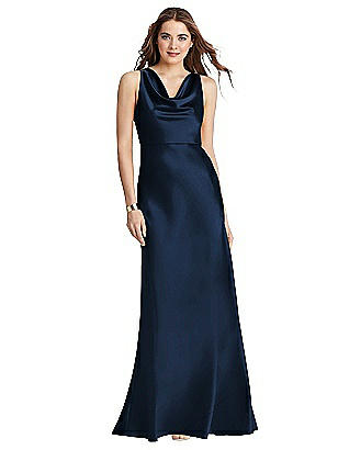 Sleeveless Scoop Neck Metallic Trumpet Gown The Dessy Group