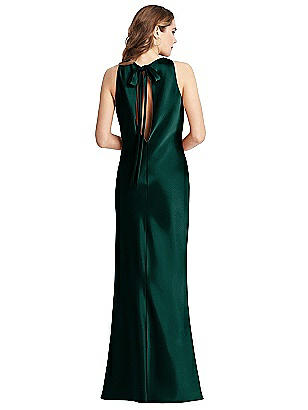 after six bow one shoulder gown