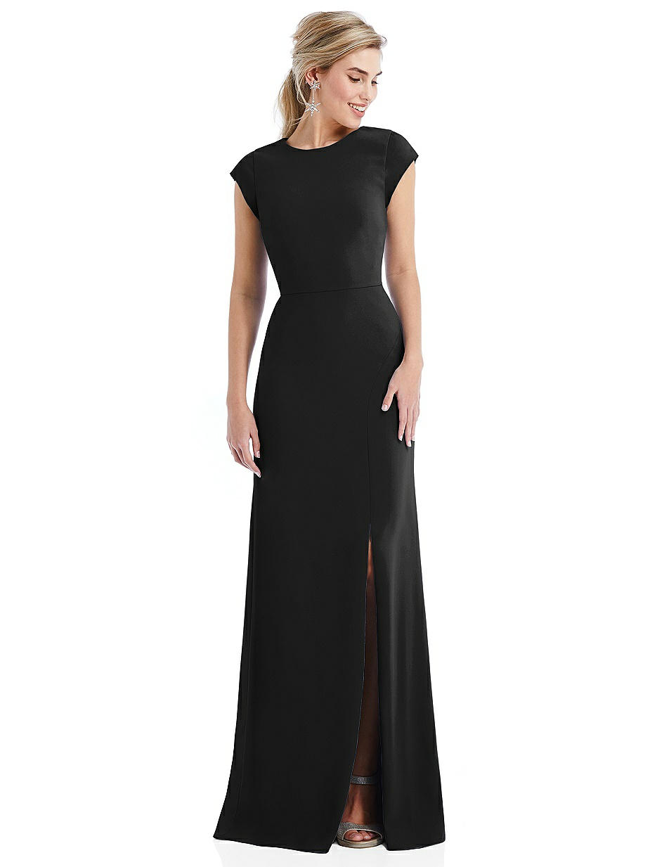 Black High Neck Bridesmaid Dresses