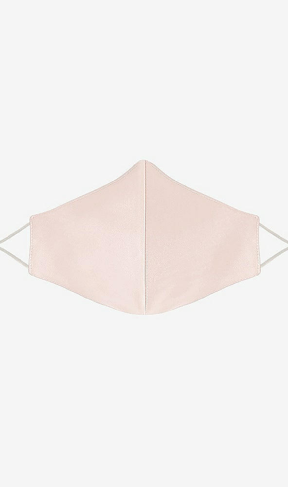Front View - Blush Satin Twill Reusable Face Mask