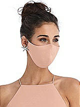 Alt View 2 Thumbnail - Pale Peach Soft Jersey Reusable Face Mask