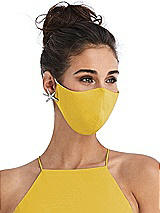 Alt View 2 Thumbnail - Marigold Soft Jersey Reusable Face Mask