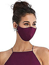 Alt View 2 Thumbnail - Ruby Soft Jersey Reusable Face Mask