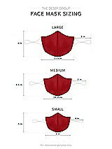 Alt View 1 Thumbnail - Garnet Peau de Soie Reusable Face Mask